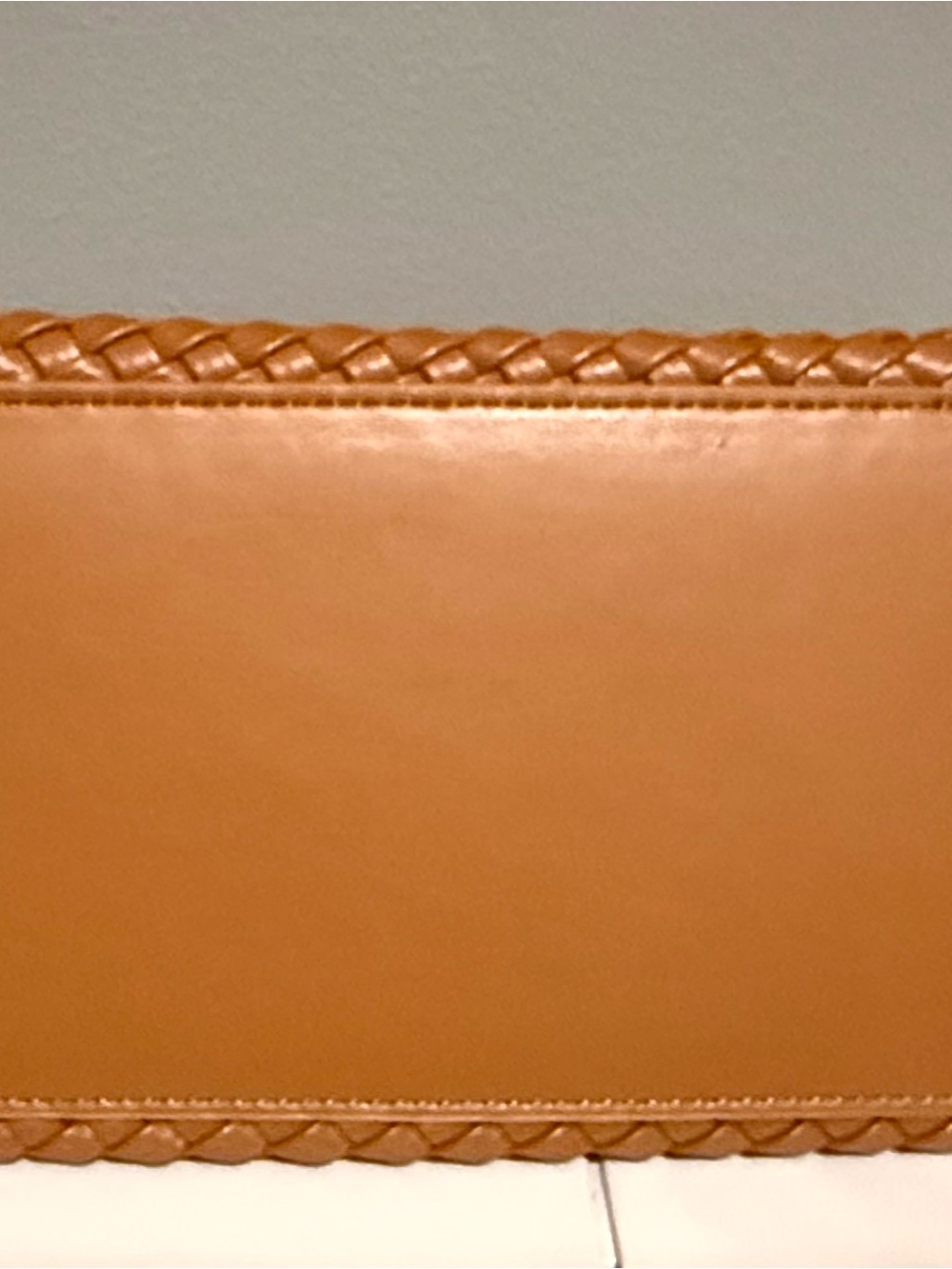 Melie Bianco Natalia Woven Shoulder Bag in Saddle - Picture 10 of 12